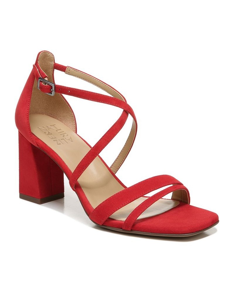 Tiff Ankle Strap Sandals Red $67.50 Shoes