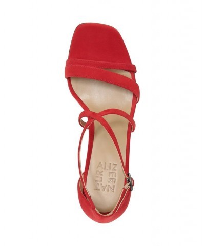 Tiff Ankle Strap Sandals Red $67.50 Shoes