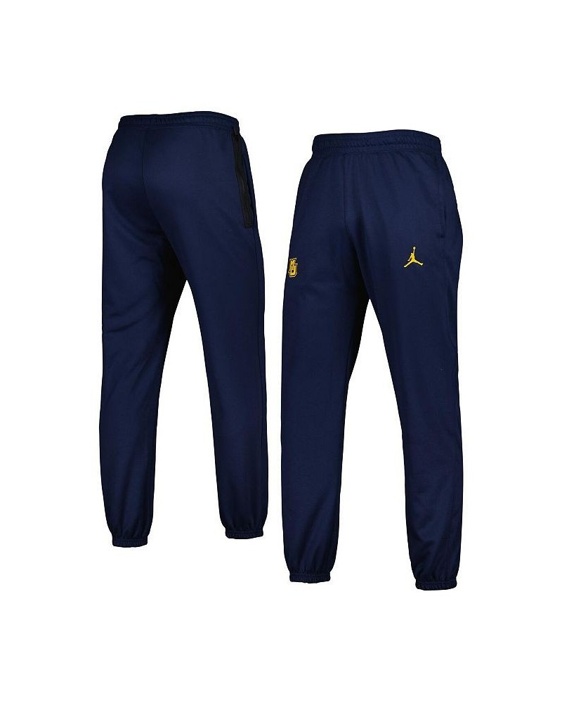 Men's Brand Navy Marquette Golden Eagles Team Logo Spotlight Performance Pants $34.40 Pants