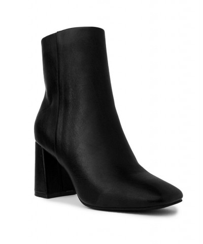 Women's Element Square Toe Dress Booties Black $40.00 Shoes