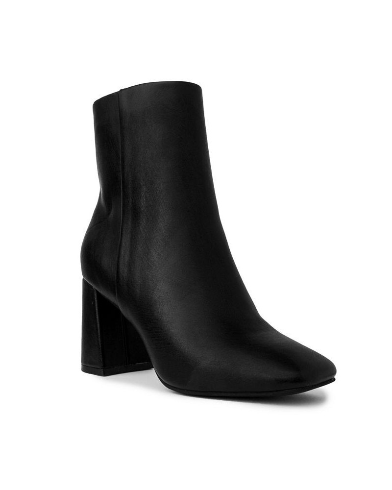 Women's Element Square Toe Dress Booties Black $40.00 Shoes