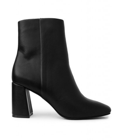 Women's Element Square Toe Dress Booties Black $40.00 Shoes