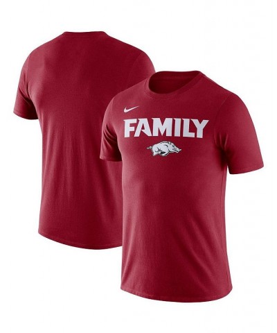 Men's Cardinal Arkansas Razorbacks Family T-shirt $15.11 T-Shirts