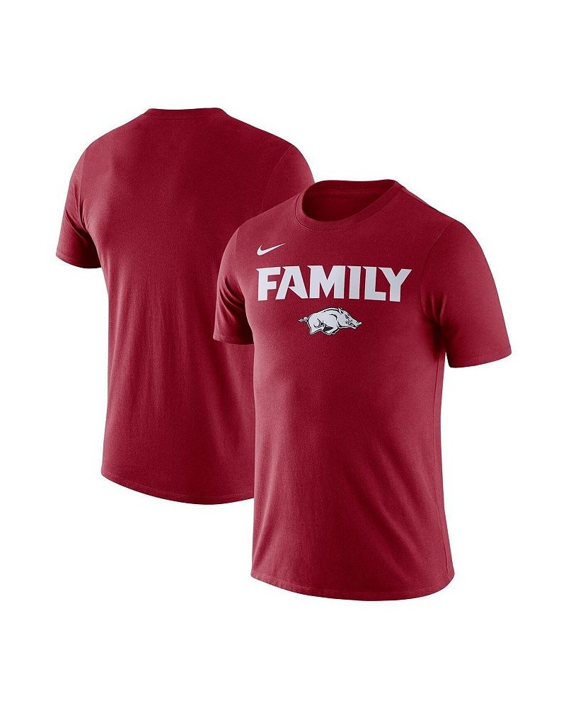 Men's Cardinal Arkansas Razorbacks Family T-shirt $15.11 T-Shirts