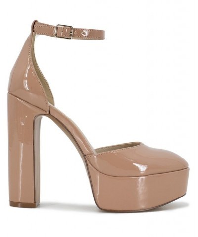 Women's Tatum Platform Pumps Tan/Beige $73.01 Shoes