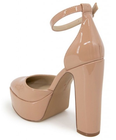 Women's Tatum Platform Pumps Tan/Beige $73.01 Shoes