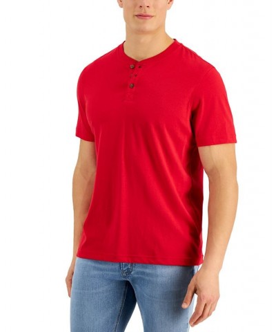 Men's Solid Henley PD06 $9.00 T-Shirts