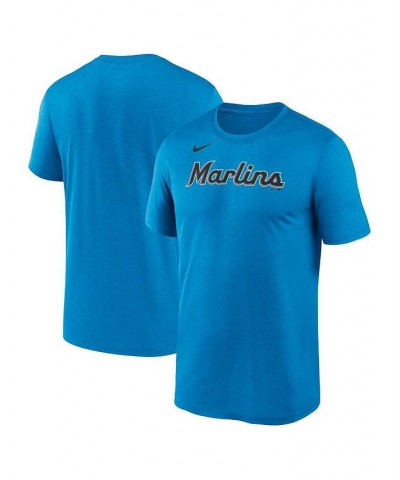 Men's Light Blue Miami Marlins New Legend Wordmark T-shirt $25.49 T-Shirts