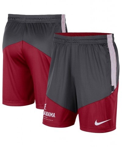 Men's Charcoal and Crimson Alabama Crimson Tide Team Performance Knit Shorts $29.14 Shorts