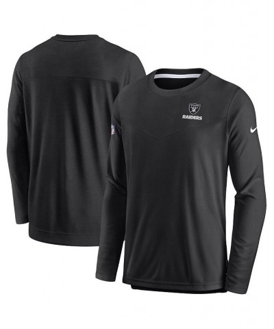 Men's Black Las Vegas Raiders Sideline Lockup Performance Long Sleeve T-shirt $33.65 T-Shirts