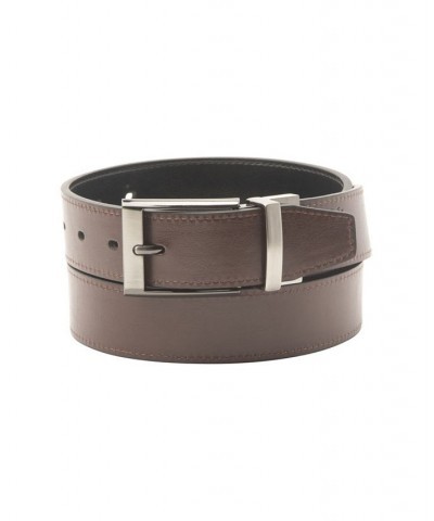 Big-Tall Leather Reversible Men's Belt Multi $23.46 Belts