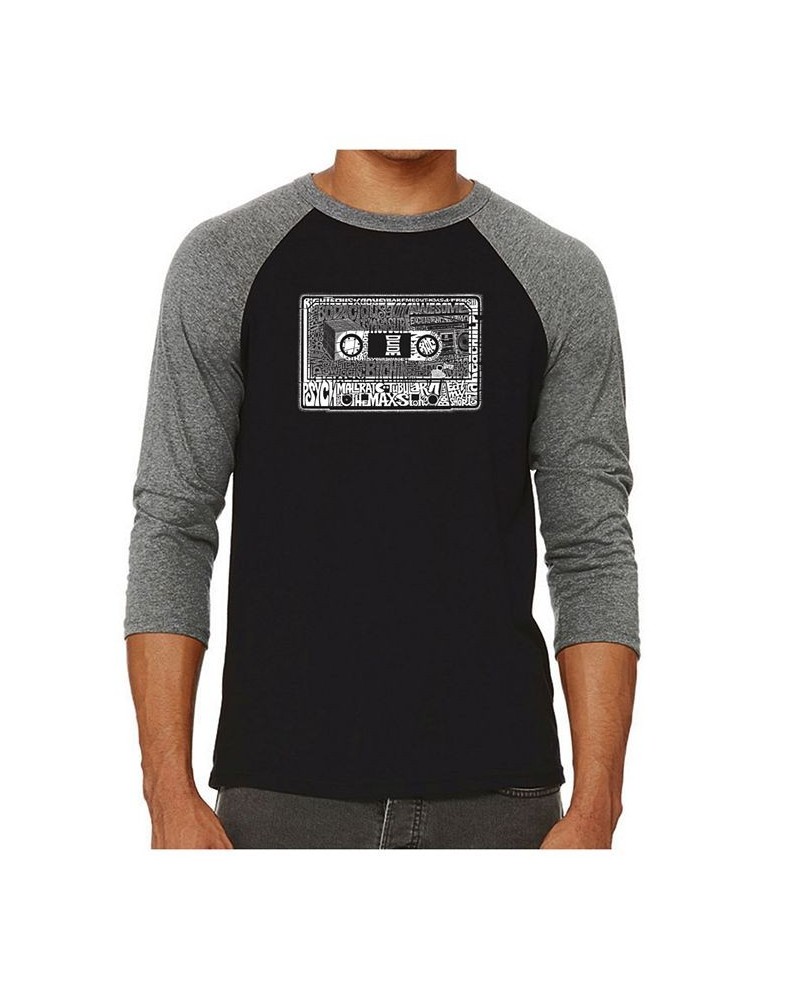 The 80's Men's Raglan Word Art T-shirt Gray $22.94 T-Shirts