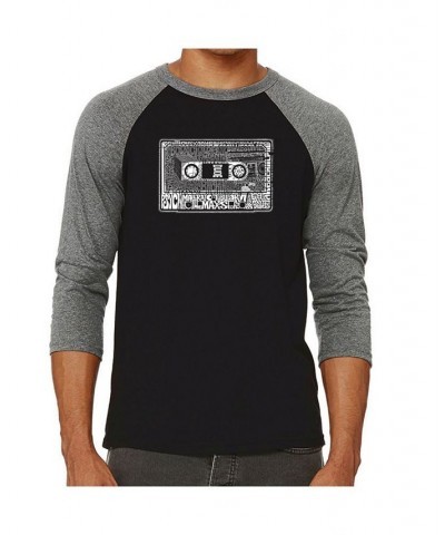 The 80's Men's Raglan Word Art T-shirt Gray $22.94 T-Shirts