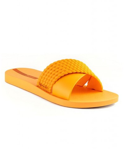 Women's Street II Water-resistant Slide Sandals Orange $14.76 Shoes