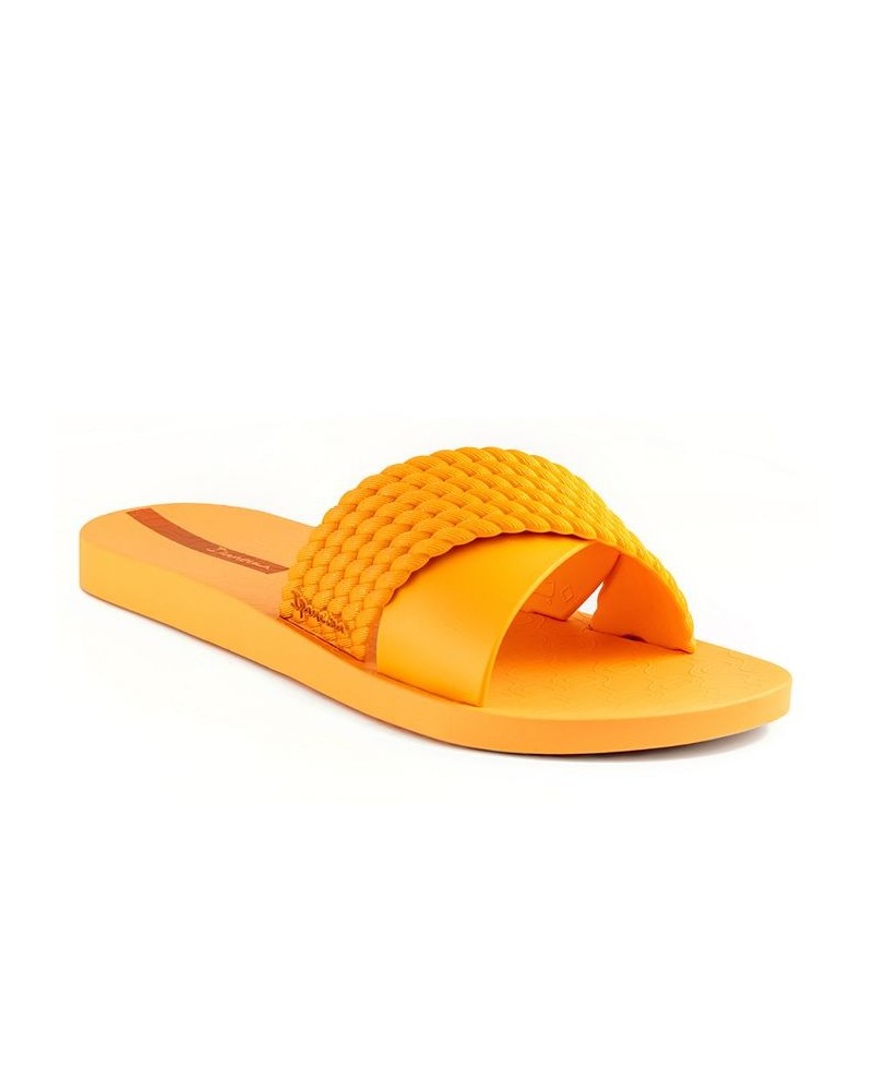 Women's Street II Water-resistant Slide Sandals Orange $14.76 Shoes