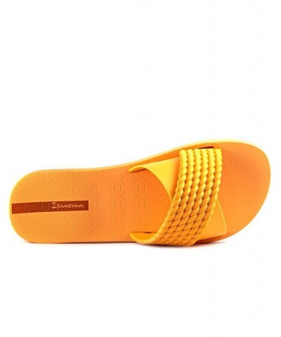 Women's Street II Water-resistant Slide Sandals Orange $14.76 Shoes