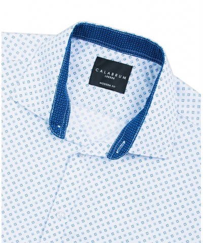 Men's Regular Fit Performance Wrinkle Free Dress Shirt Blue $13.54 Dress Shirts