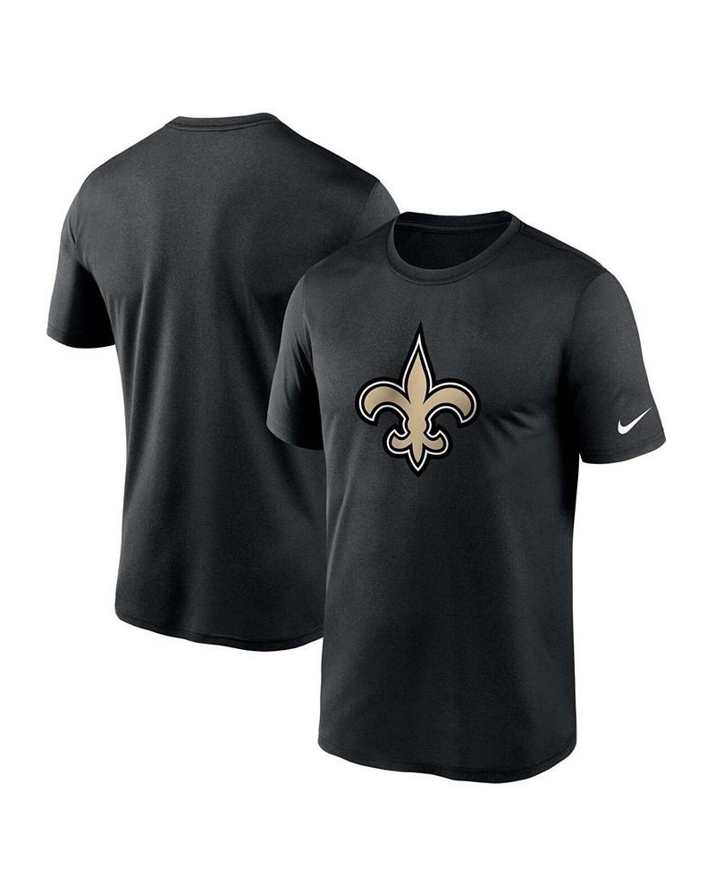 Men's Big and Tall Black New Orleans Saints Logo Essential Legend Performance T-shirt $16.80 T-Shirts