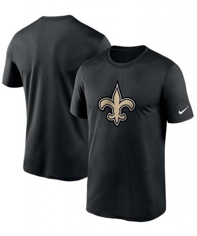 Men's Big and Tall Black New Orleans Saints Logo Essential Legend Performance T-shirt $16.80 T-Shirts