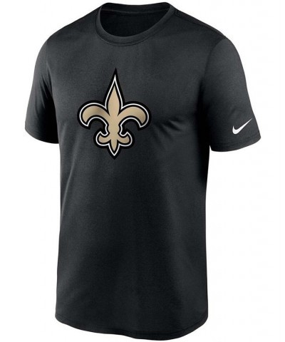 Men's Big and Tall Black New Orleans Saints Logo Essential Legend Performance T-shirt $16.80 T-Shirts