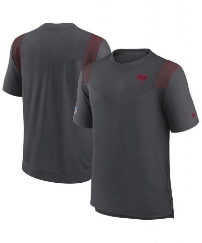 Men's Pewter Tampa Bay Buccaneers Sideline Tonal Logo Performance Player T-shirt $32.44 T-Shirts