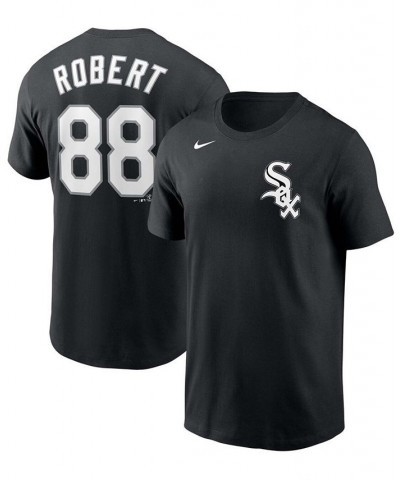 Men's Luis Robert Black Chicago White Sox Name Number T-shirt $20.50 T-Shirts