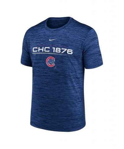 Men's Royal Chicago Cubs Wordmark Velocity Performance T-shirt $28.49 T-Shirts