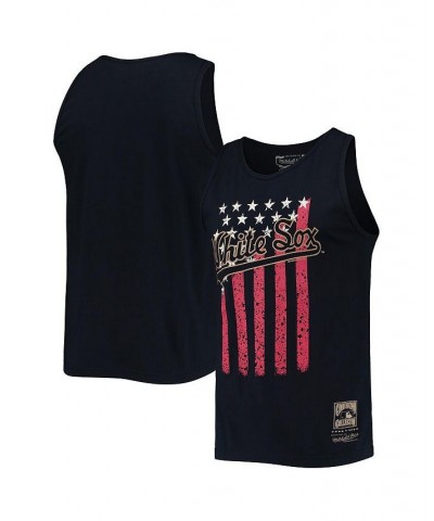 Men's Navy Chicago White Sox Cooperstown Collection Stars and Stripes Tank Top $15.98 T-Shirts