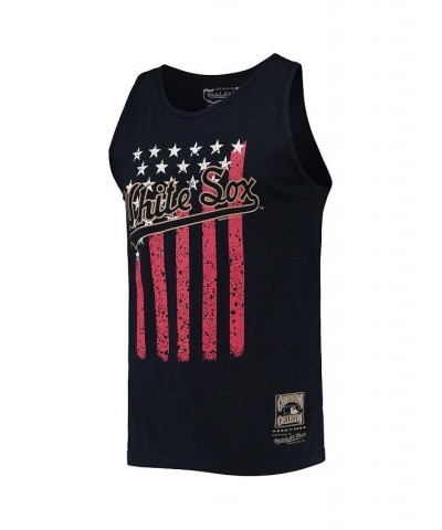 Men's Navy Chicago White Sox Cooperstown Collection Stars and Stripes Tank Top $15.98 T-Shirts