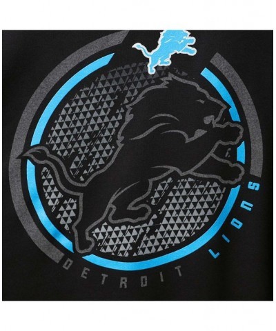 Men's Big and Tall Black Detroit Lions Color Pop Long Sleeve T-shirt $23.99 T-Shirts