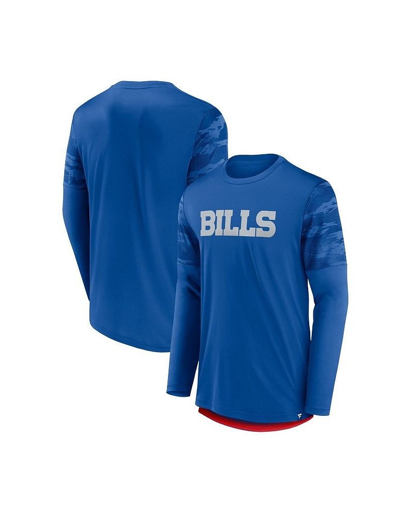 Men's Branded Royal, Red Buffalo Bills Square Off Long Sleeve T-shirt $27.83 T-Shirts