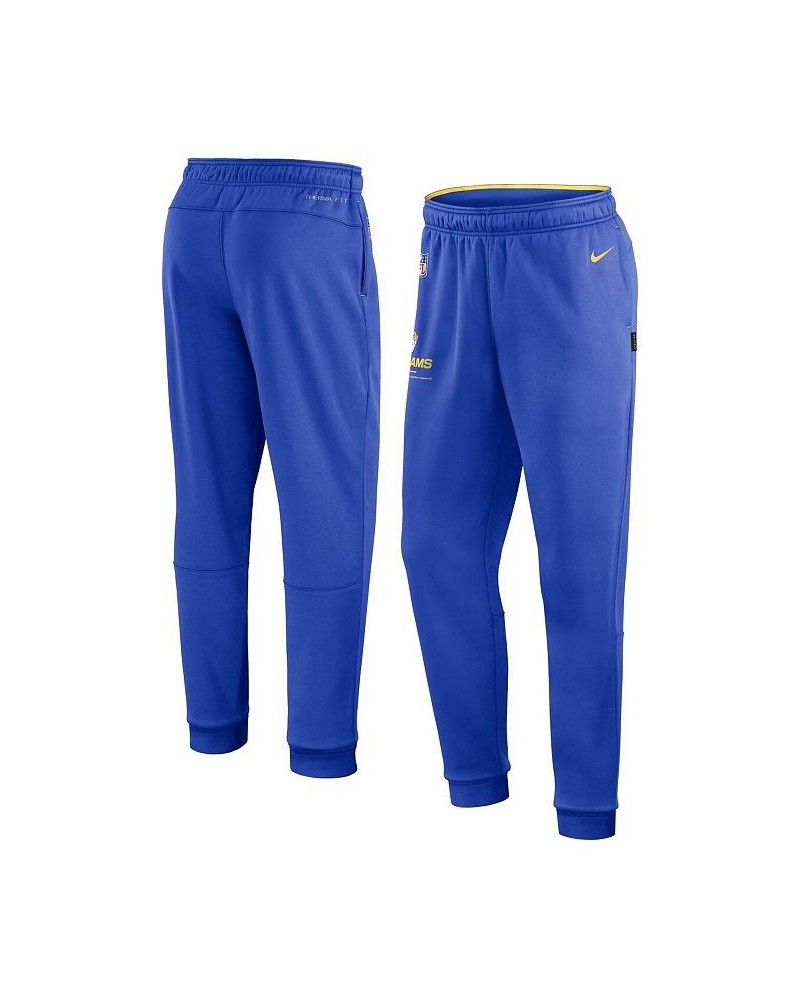 Men's Royal Los Angeles Rams Sideline Logo Performance Pants $36.90 Pants