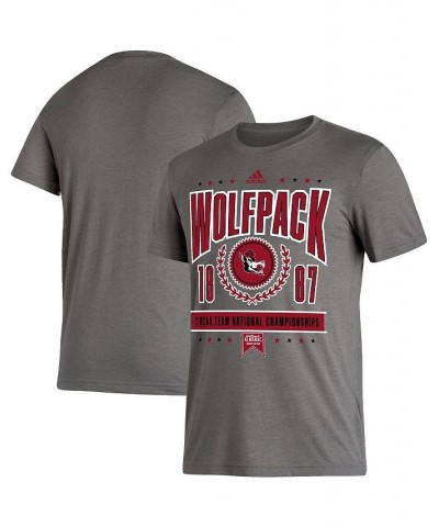 Men's Heathered Charcoal NC State Wolfpack 2 NCAA Team National Championships Reminisce T-shirt $20.00 T-Shirts