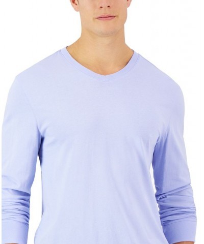 Men's V-Neck Long Sleeve T-Shirt PD04 $16.91 T-Shirts