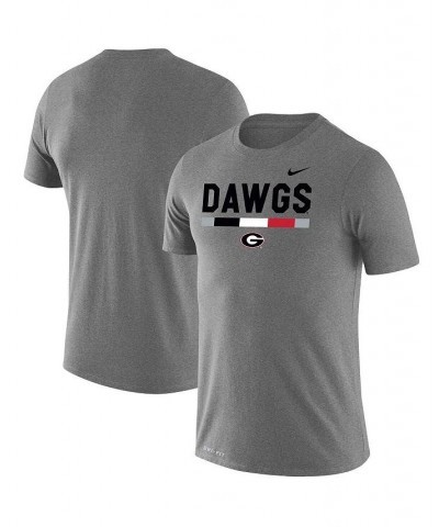 Men's Heathered Gray Georgia Bulldogs Team DNA Legend Performance T-shirt $28.49 T-Shirts