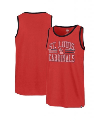 Men's Red St. Louis Cardinals Winger Franklin Tank Top $26.87 T-Shirts