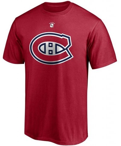 Men's Maurice Richard Red Montreal Canadiens Authentic Stack Retired Player Nickname Number T-shirt $19.07 T-Shirts