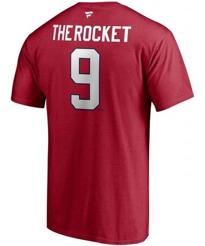 Men's Maurice Richard Red Montreal Canadiens Authentic Stack Retired Player Nickname Number T-shirt $19.07 T-Shirts