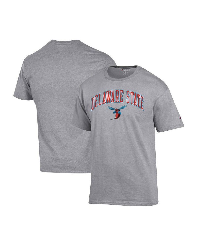 Men's Gray Delaware State Hornets Arch Over Logo T-shirt $10.25 T-Shirts