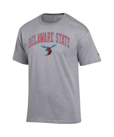 Men's Gray Delaware State Hornets Arch Over Logo T-shirt $10.25 T-Shirts