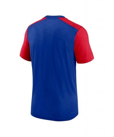 Men's Heathered Royal, Heathered Red Buffalo Bills Color Block Team Name T-shirt $26.00 T-Shirts