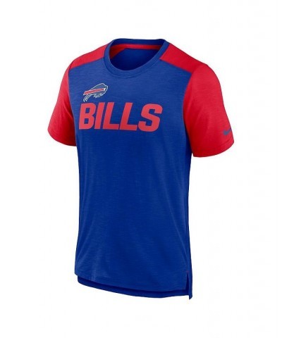 Men's Heathered Royal, Heathered Red Buffalo Bills Color Block Team Name T-shirt $26.00 T-Shirts