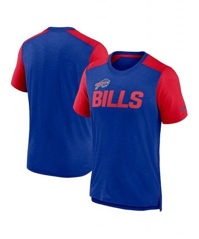 Men's Heathered Royal, Heathered Red Buffalo Bills Color Block Team Name T-shirt $26.00 T-Shirts