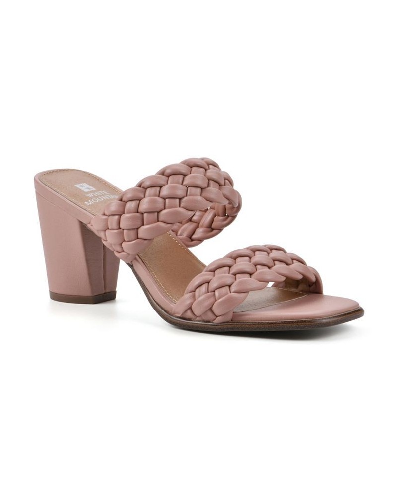 Women's By Far Mule Dress Sandals Pink $35.55 Shoes