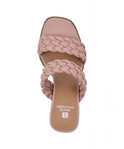 Women's By Far Mule Dress Sandals Pink $35.55 Shoes