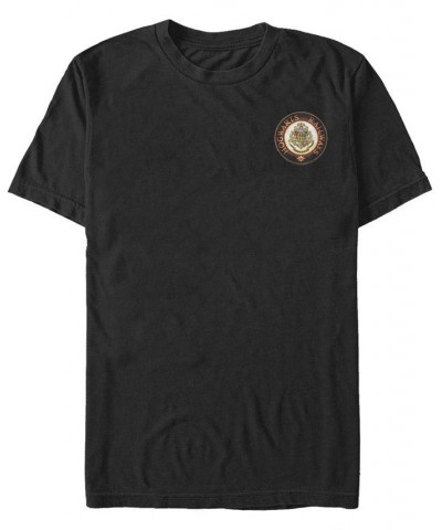 Men's Hogwarts Railways Short Sleeve Crew T-shirt Black $15.05 T-Shirts