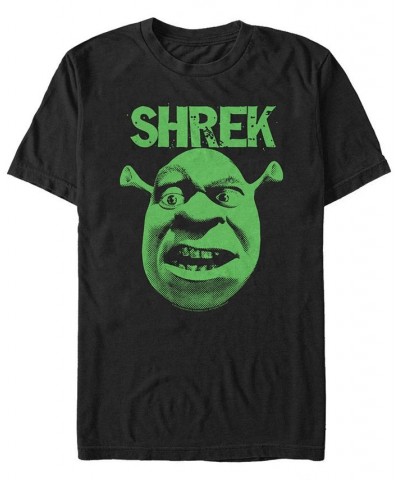 Shrek Men's Big Face Short Sleeve T-Shirt Black $18.19 T-Shirts