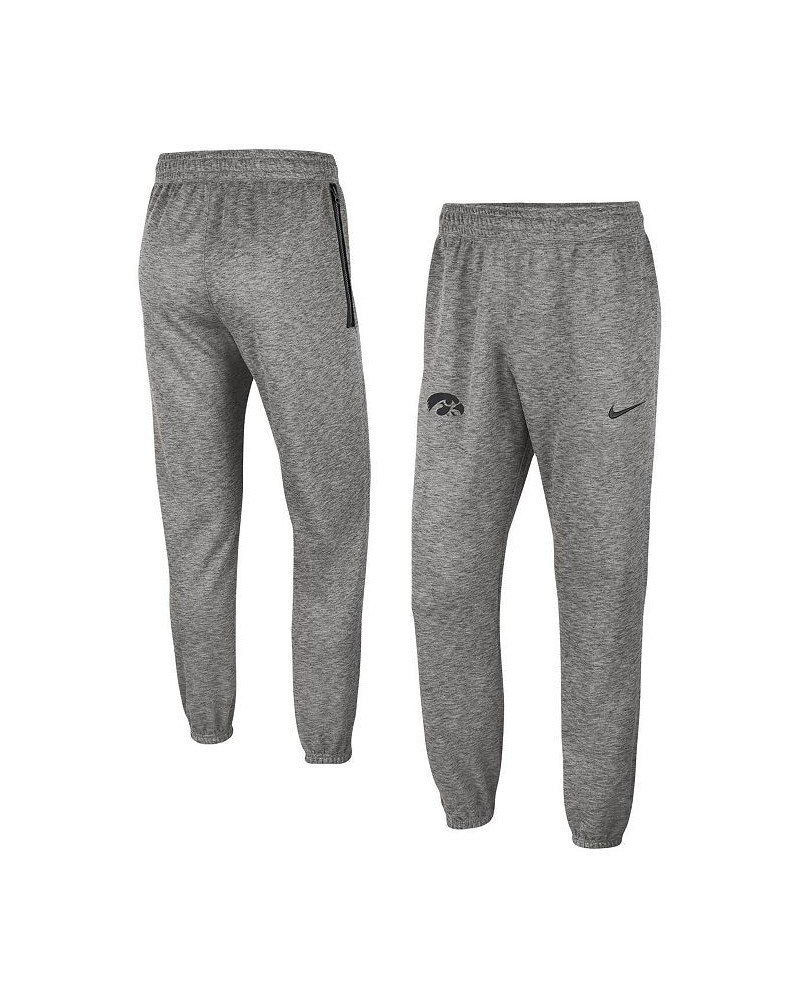 Men's Heather Gray Iowa Hawkeyes Team Logo Spotlight Performance Pants $32.00 Pants