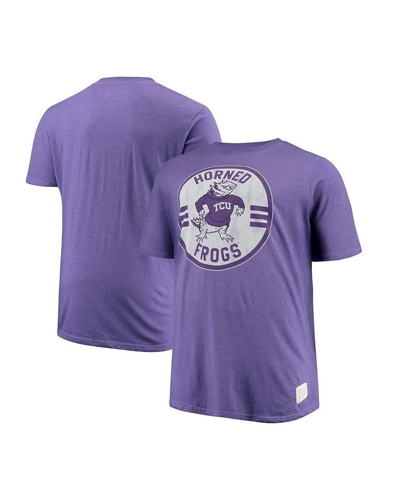 Men's Purple TCU Horned Frogs Big and Tall Mock Twist T-shirt $20.00 T-Shirts