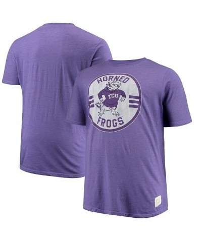 Men's Purple TCU Horned Frogs Big and Tall Mock Twist T-shirt $20.00 T-Shirts